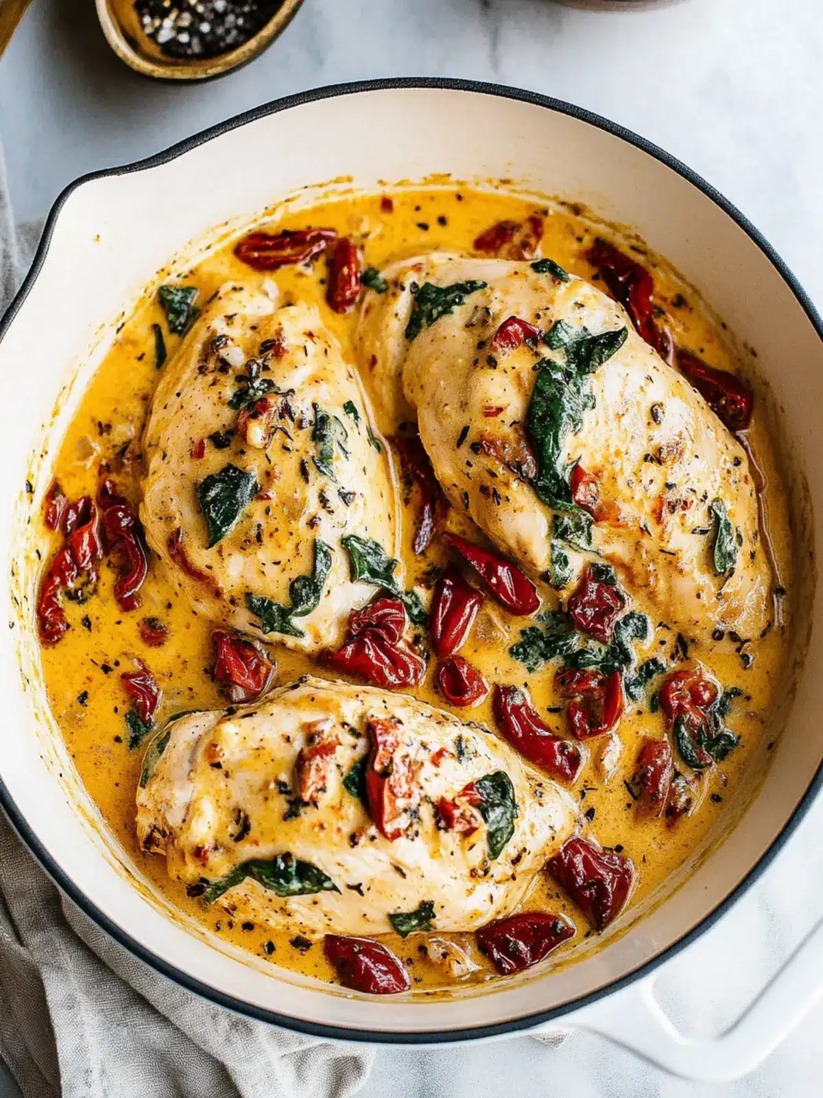 Creamy Tuscan Chicken: Easy Comfort Food for Cozy Nights 3 Creamy Tuscan Chicken