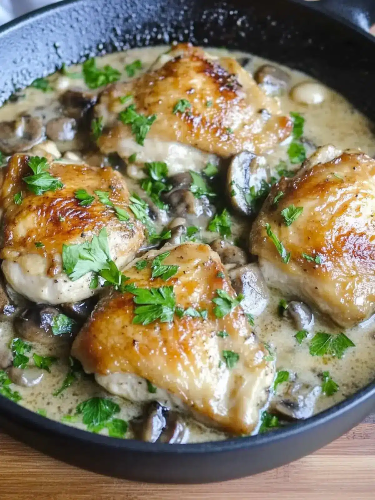 Chicken Thighs Marsala