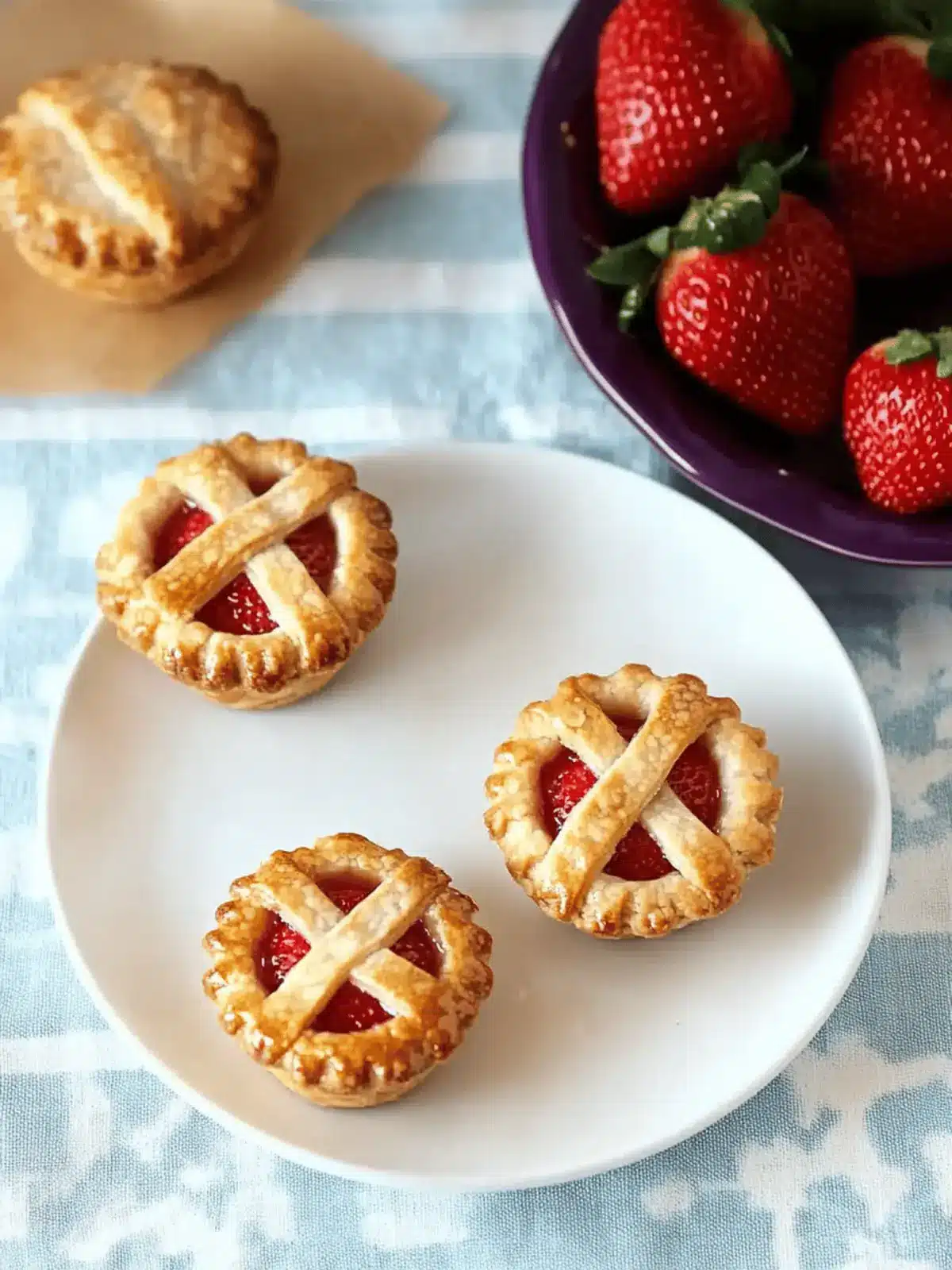 Delicious Mini Strawberry Rum Pies that Wow Every Time 2 Mini Strawberry Rum Pies